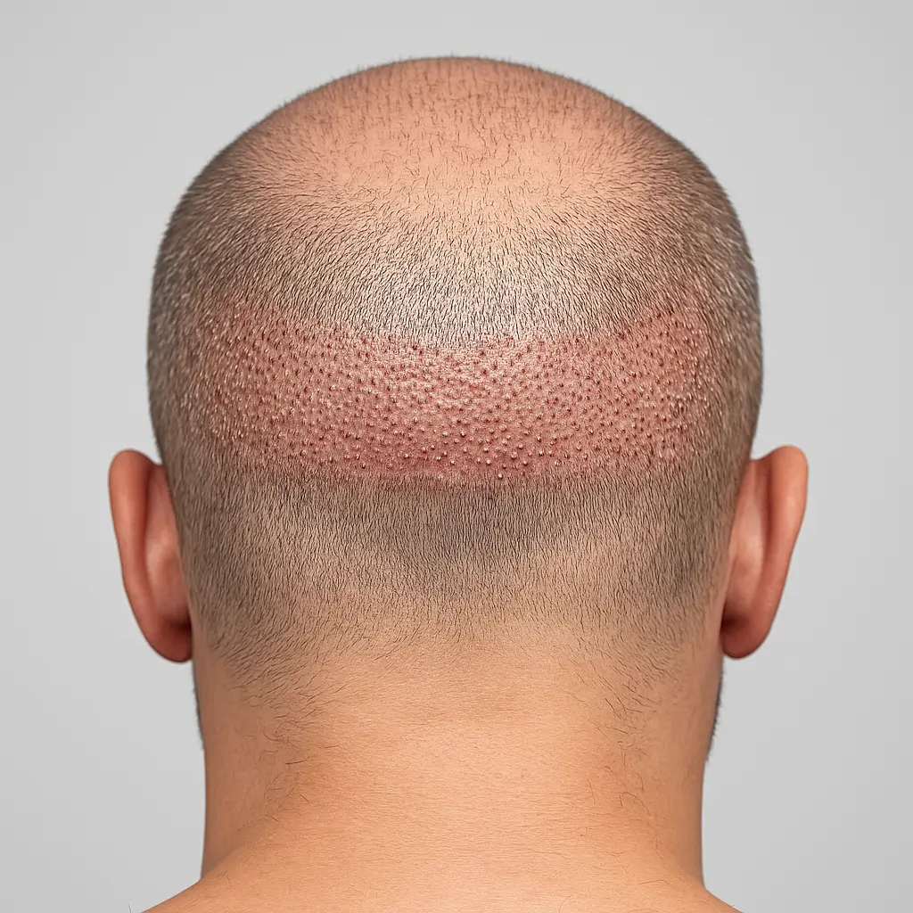 cicatriz após transplante capilar